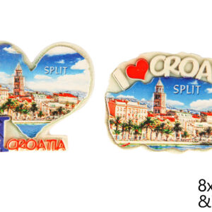 Magneti I love CRO, dva oblika, Split (SET 10 kom.)