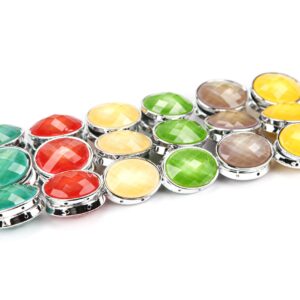 Raznobojne plastične ovalne narukvice (SET 6 kom.)