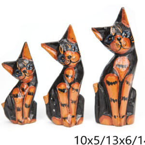 Mačke s ukrasima i nakrivljenom glavom (SET 3 kom.)
