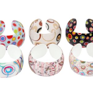 Plastične šarene narukvice s raznim motivima (SET 6 kom.)