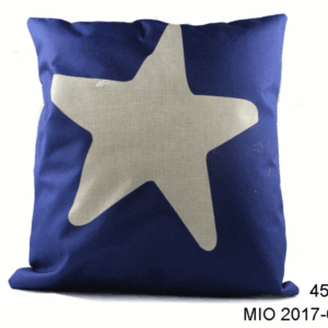 Ukrasni modro plavi jastuk, s motivom bijele morske zvijezde