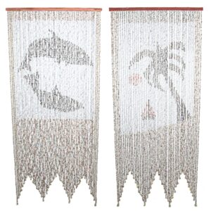 Zavjese za vrata, dupini i palme