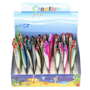 Kemijske olovke u obliku ribica, razne boje (SET 48 kom.)
