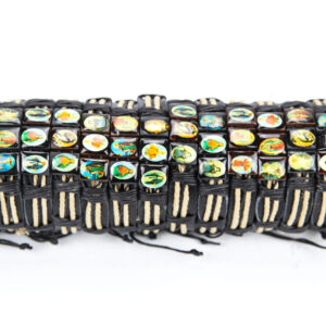 Kožne narukvice s vjerskim motivima na drvu (SET 22 kom.)