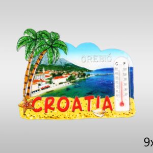 Magneti s termometrom i palmama, Orebić Croatia (SET 12 kom.)