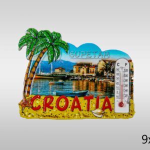 Magneti s termometrom i palmama, Supetar Croatia (SET 12 kom.)