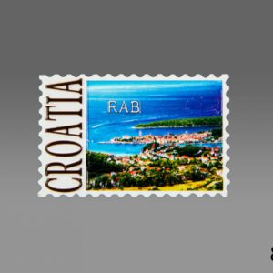 Magneti u obliku poštanske markice, Rab Croatia (SET 12 kom.)