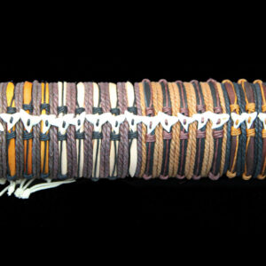 Narukvice od kože i dva konopa sa zubom morskog psa (SET 40 kom.)