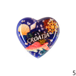 Magnet srce sa školjkicama i morskim motivima, Croatia
