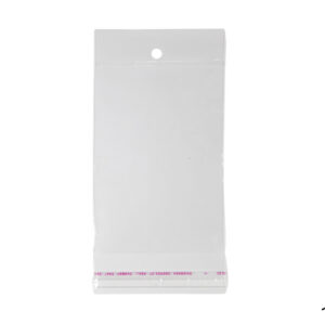 PVC vrećice s rupicom, zatvaranje lijepljenjem, 10cm (SET 1000 kom.)