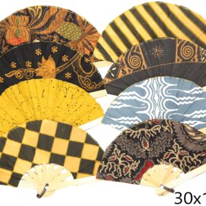 Ukrasne lepeze od tkanine s raznim uzorcima, manje (SET 10 kom.)