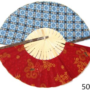 Ukrasne lepeze od tkanine s raznim uzorcima, veće (SET 10 kom.)