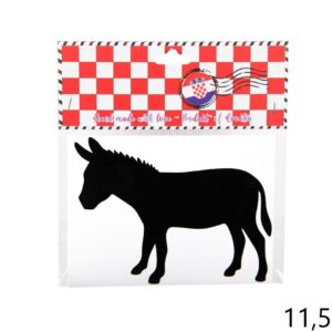 Crna auto naljepnica magarac