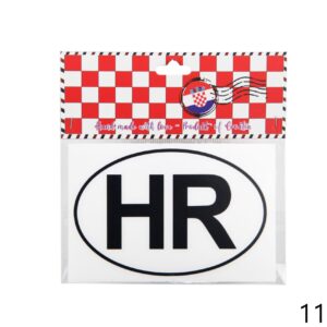 Crna auto naljepnica HR