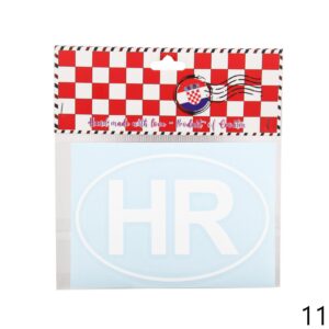 Bijela auto naljepnica HR