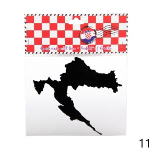 Crna auto naljepnica karta hrvatske