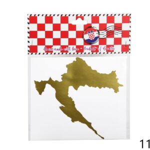 Zlatna auto naljepnica karta hrvatske