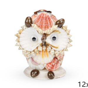 Sova od lepeza i školjki puževa