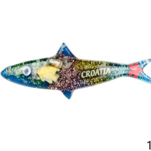 Magnet srdela sa školjkicama i morskim motivima, Croatia