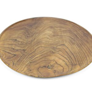 Okrugla drvena tacna, manja