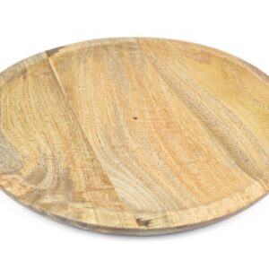 Okrugla drvena tacna, veća