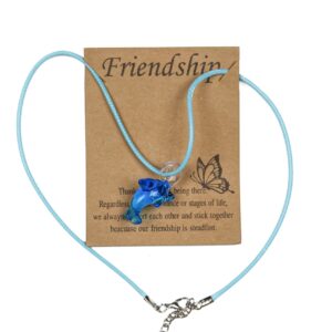 Ogrlice dupin na plavom konopu (SET 12 kom.)