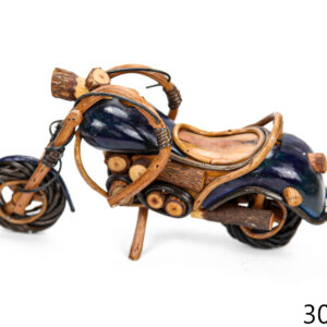 Ukrasni drveni motor, plave boje