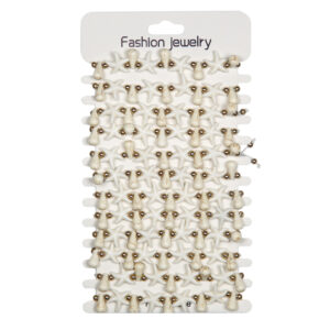 Narukvice s bijelim zvijezdama i konusnim školjkicama (SET 12 kom.)