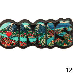 Epoxy magneti slova sa slikama, Omiš (SET 10 kom.)