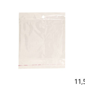 PVC vrećice s rupicom, zatvaranje lijepljenjem, 14cm (SET 1000 kom.)