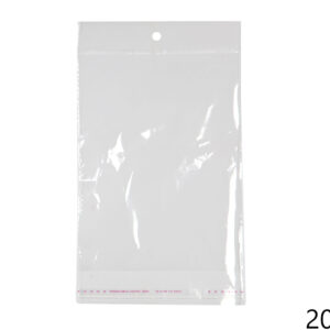 PVC vrećice s rupicom, zatvaranje lijepljenjem, 15cm (SET 1000 kom.)