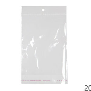 PVC vrećice s rupicom, zatvaranje lijepljenjem, 15cm (SET 1000 kom.)