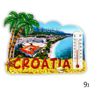 Magneti s termometrom i palmama, Tučepi Croatia (SET 12 kom.)