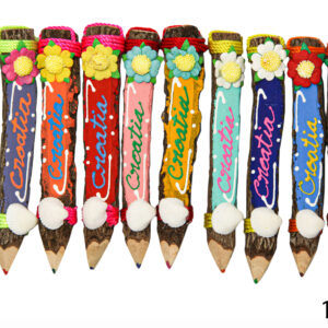 Ukrasne bojice od drva, raznih boja, Croatia (SET 10 kom.)