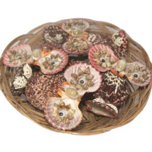 Figure sova s velikim očima, od crvenih lepeza (SET 5 kom.)