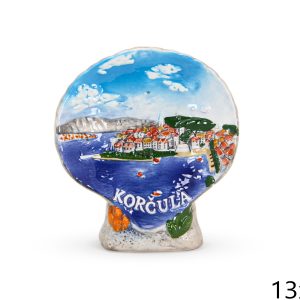 Keramičke reljefne školjke Korčula (SET 4 kom.)