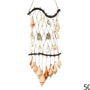 Visilica s dva drva i školjkama na mreži, manja