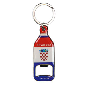 Metalni privjesak u obliku boce s otvaračem, Croatia