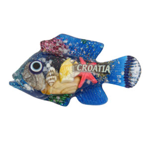 Magnet škarpina sa školjkicama i morskim motivima, Croatia