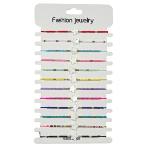 Narukvice sa sitnim perlicama i sedefnom zvijezdom (SET 12 kom.)