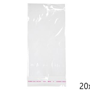 PVC vrećice s rupicom, zatvaranje lijepljenjem, 12cm (SET 1000 kom.)