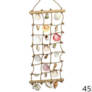 Visilica sa školjkama na mreži u tri reda 8