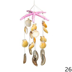 Visilica sa školjkama na zvijezdi, razne boje