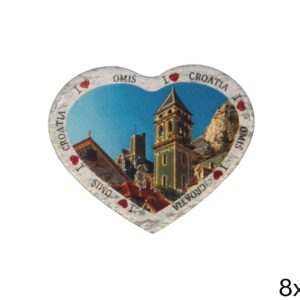 Srce magneti s folijskim efektom, Omiš (SET 24 kom.)