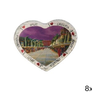 Srce magneti s folijskim efektom, Splitska riva (SET 24 kom.)