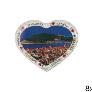 Srce magneti s folijskim efektom, Makarska (SET 24 kom.)