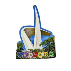 Drveni magneti spomenik Galebovo krilo, Podgora (SET 24 kom.)