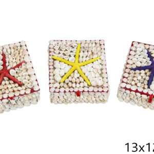 Ukrasna kutija s morskom zvijezdom, razne boje (SET 6 kom.)