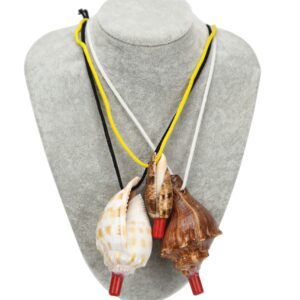 Ogrlica sa školjkom i zviždaljkom, razne školjke