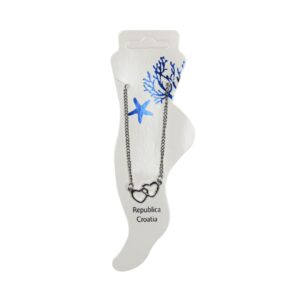 Nanožnice s dva srca na lančiću (SET 12 kom.)